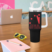 Doomsday Clock Armageddon Tumbler With Handle Almost Midnight Always Scrolling