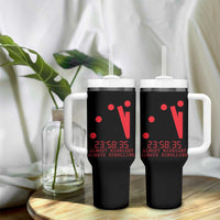 Doomsday Clock Armageddon Tumbler With Handle Almost Midnight Always Scrolling