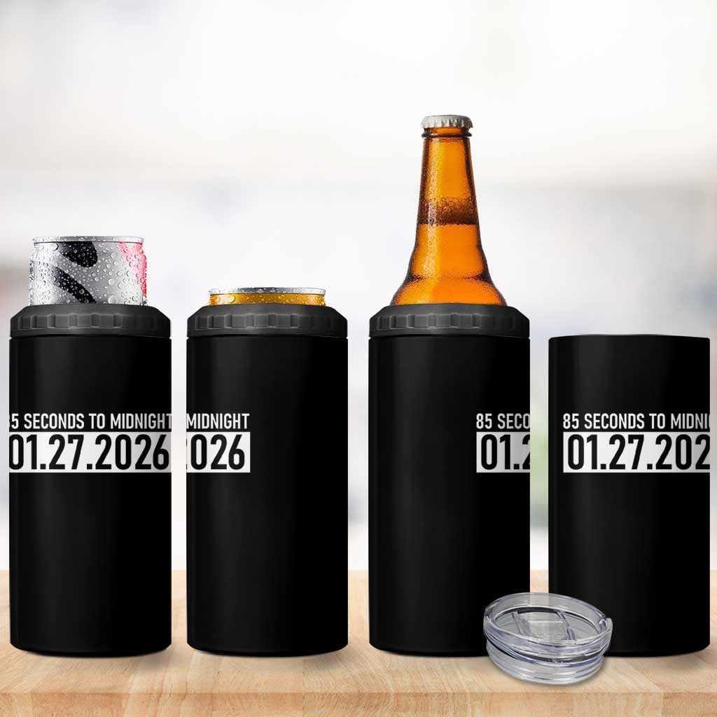 Doomsday Clock Armageddon 4 in 1 Can Cooler Tumbler 85 Second To Midnight