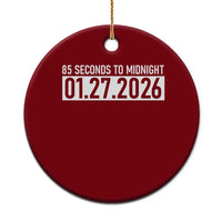 Doomsday Clock Armageddon Ceramic Ornament 85 Second To Midnight