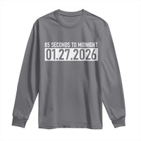 Doomsday Clock Armageddon Long Sleeve Shirt 85 Second To Midnight