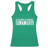 Doomsday Clock Armageddon Racerback Tank Top 85 Second To Midnight
