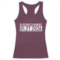 Doomsday Clock Armageddon Racerback Tank Top 85 Second To Midnight