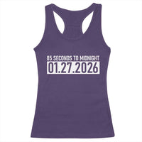 Doomsday Clock Armageddon Racerback Tank Top 85 Second To Midnight