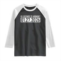 Doomsday Clock Armageddon Raglan Shirt 85 Second To Midnight