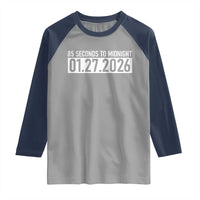 Doomsday Clock Armageddon Raglan Shirt 85 Second To Midnight