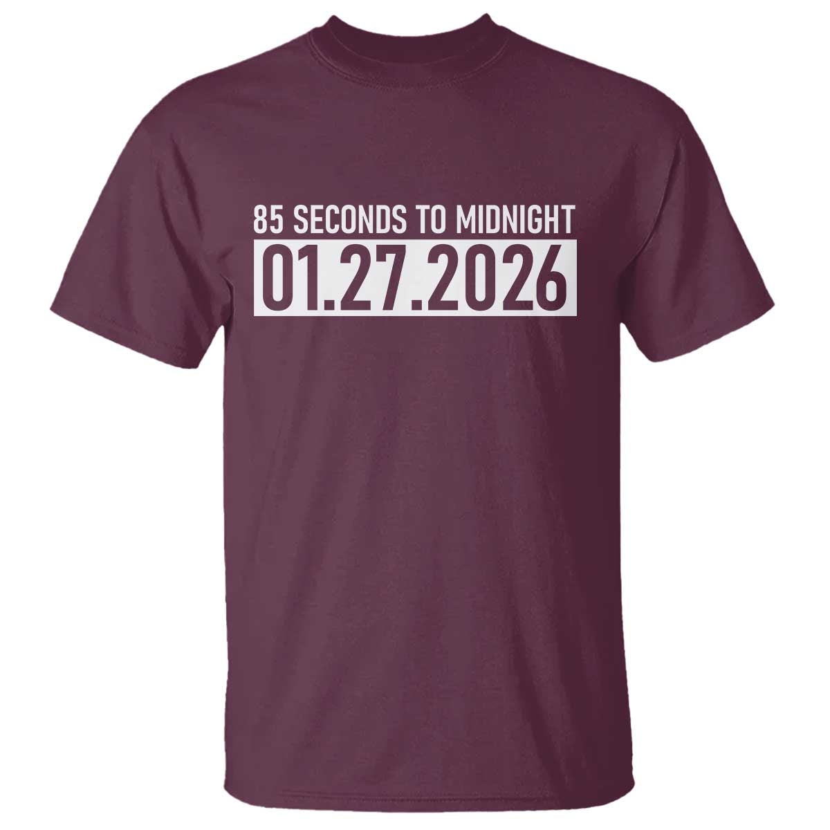 Doomsday Clock Armageddon T Shirt 85 Second To Midnight