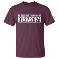 Doomsday Clock Armageddon T Shirt 85 Second To Midnight