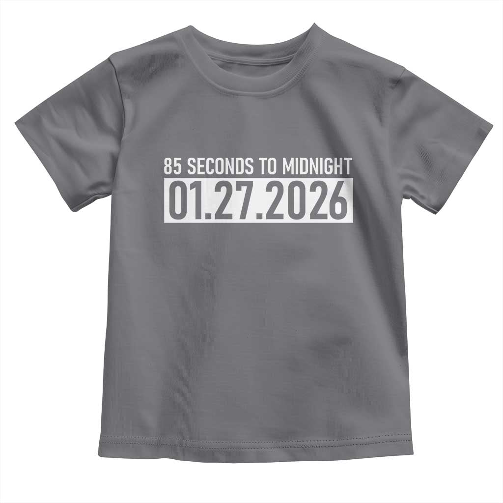 Doomsday Clock Armageddon Toddler T Shirt 85 Second To Midnight