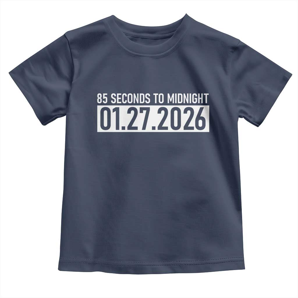 Doomsday Clock Armageddon Toddler T Shirt 85 Second To Midnight