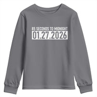 Doomsday Clock Armageddon Youth Sweatshirt 85 Second To Midnight