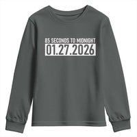 Doomsday Clock Armageddon Youth Sweatshirt 85 Second To Midnight