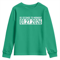 Doomsday Clock Armageddon Youth Sweatshirt 85 Second To Midnight