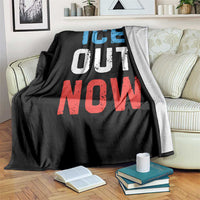 Ice Out Throw Blanket Minneapolis Resist ICE Immigration Rights Protest