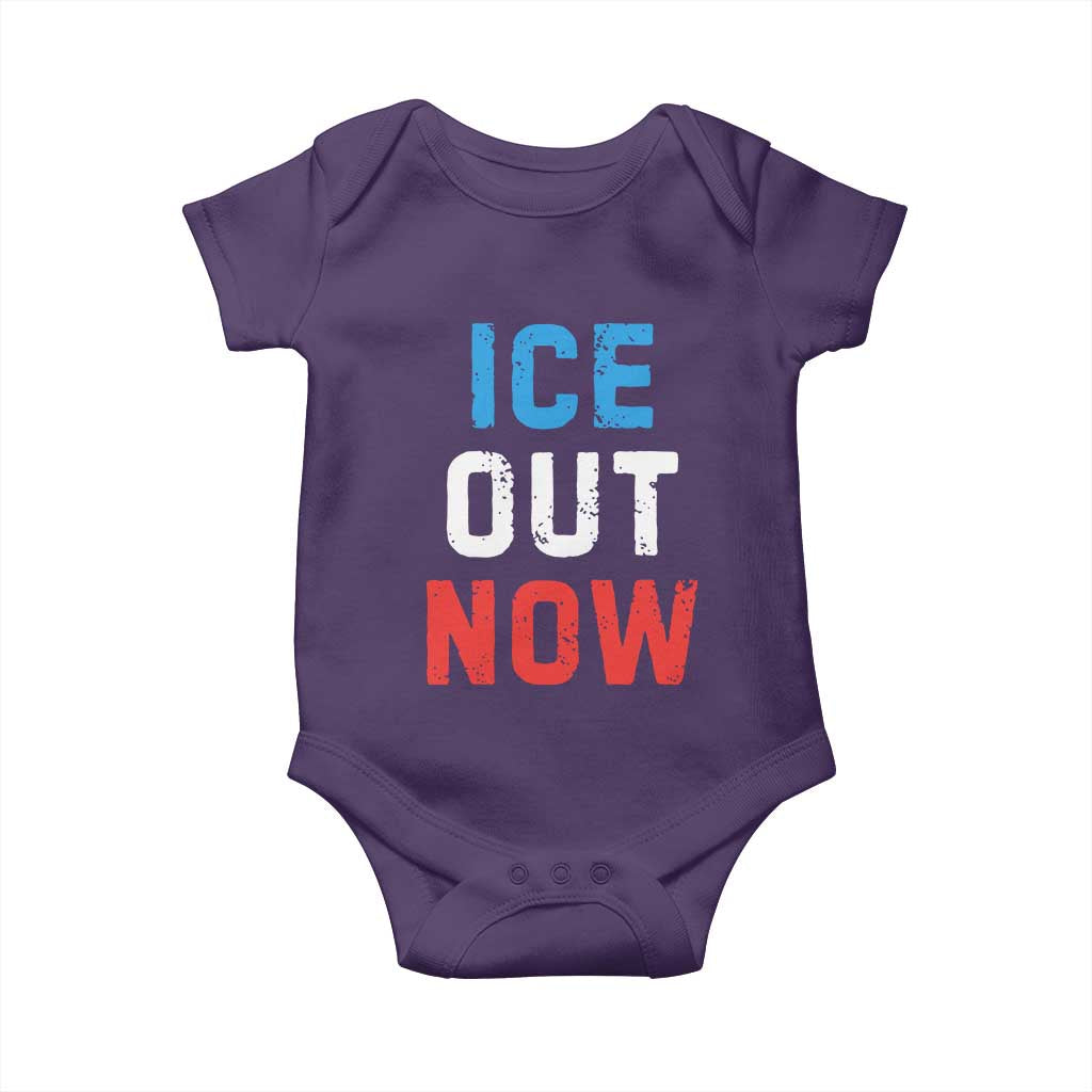Ice Out Baby Onesie Minneapolis Resist ICE Immigration Rights Protest