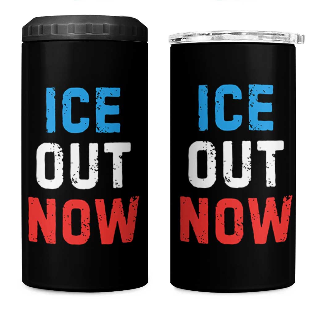 Ice Out 4 in 1 Can Cooler Tumbler Minneapolis Resist ICE Immigration Rights Protest