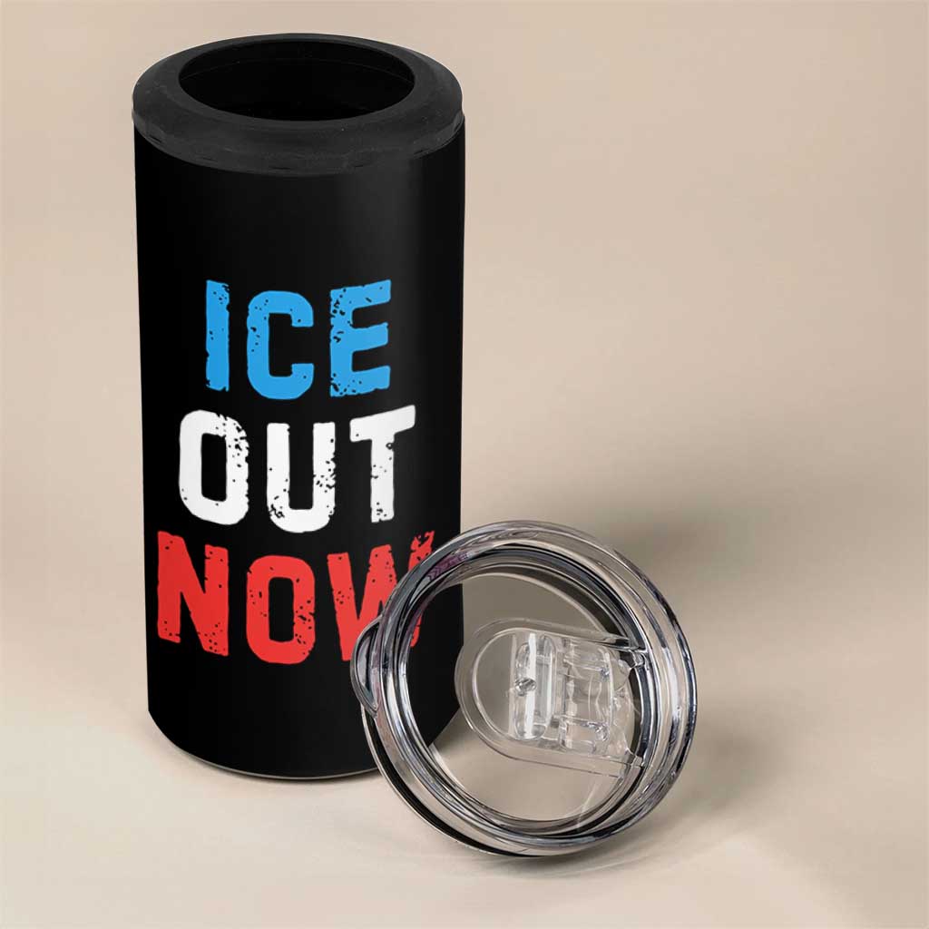 Ice Out 4 in 1 Can Cooler Tumbler Minneapolis Resist ICE Immigration Rights Protest