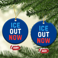 Ice Out Ceramic Ornament Minneapolis Resist ICE Immigration Rights Protest