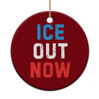 Ice Out Ceramic Ornament Minneapolis Resist ICE Immigration Rights Protest