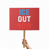 Ice Out Protest Sign Minneapolis Resist ICE Immigration Rights Protest