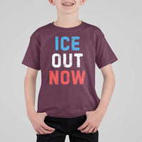 Ice Out T Shirt For Kid Minneapolis Resist ICE Immigration Rights Protest