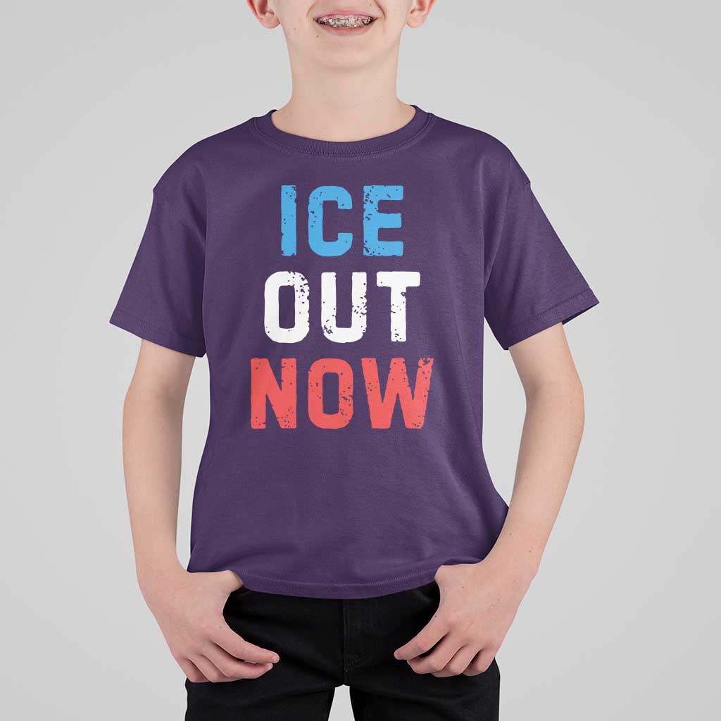 Ice Out T Shirt For Kid Minneapolis Resist ICE Immigration Rights Protest