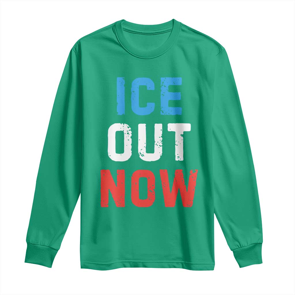 Ice Out Long Sleeve Shirt Minneapolis Resist ICE Immigration Rights Protest