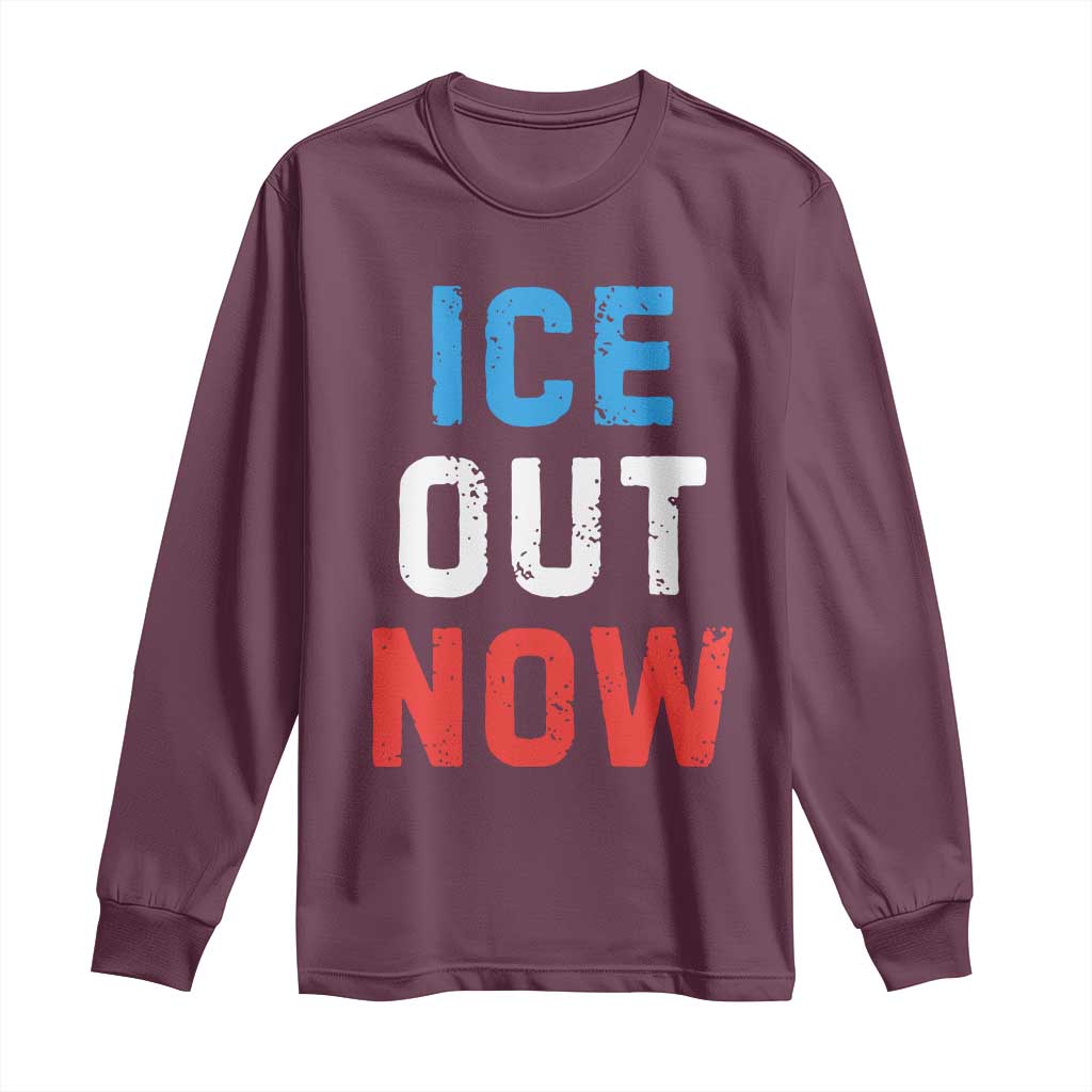 Ice Out Long Sleeve Shirt Minneapolis Resist ICE Immigration Rights Protest