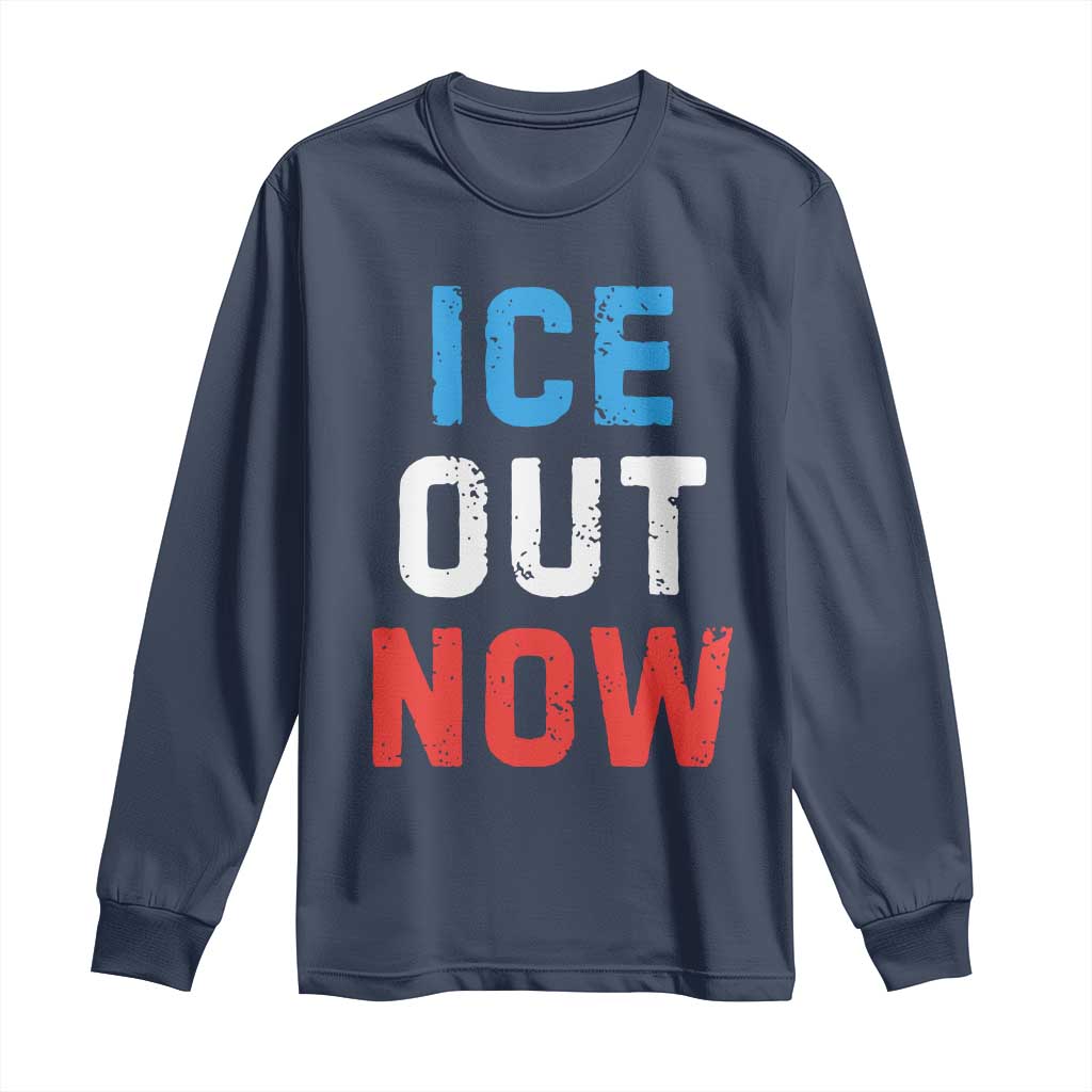 Ice Out Long Sleeve Shirt Minneapolis Resist ICE Immigration Rights Protest