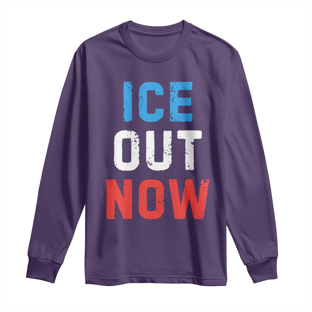 Ice Out Long Sleeve Shirt Minneapolis Resist ICE Immigration Rights Protest