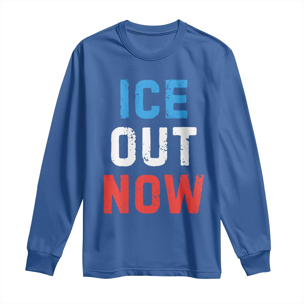 Ice Out Long Sleeve Shirt Minneapolis Resist ICE Immigration Rights Protest