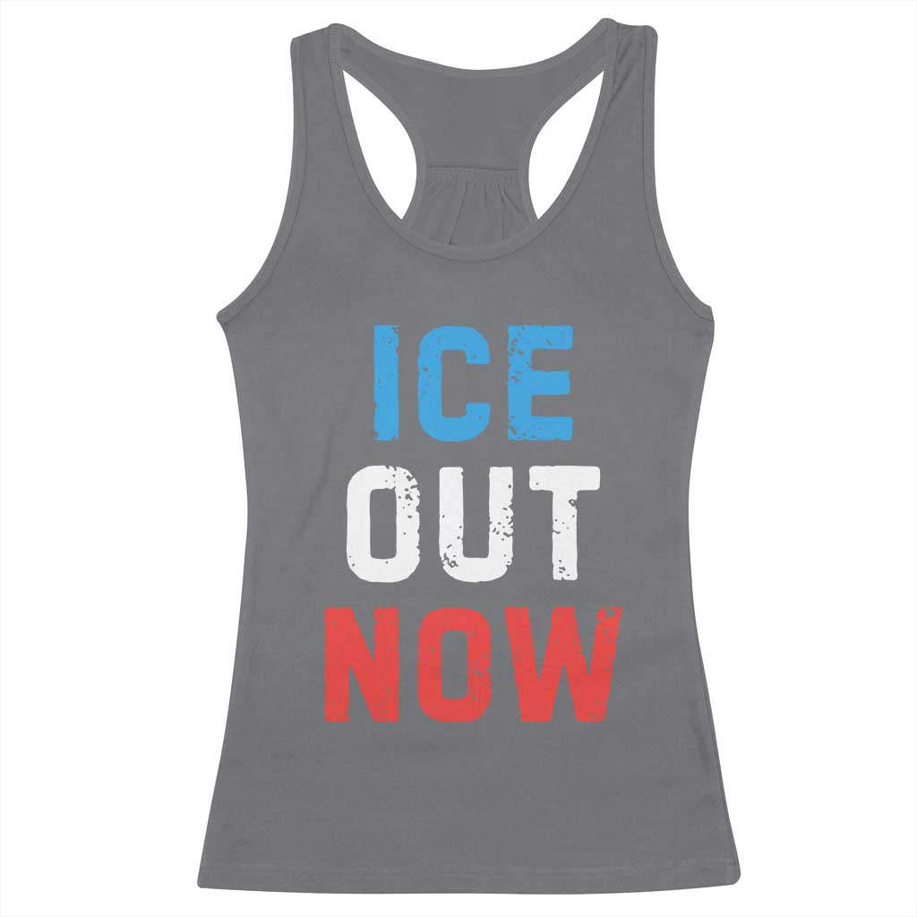 Ice Out Racerback Tank Top Minneapolis Resist ICE Immigration Rights Protest