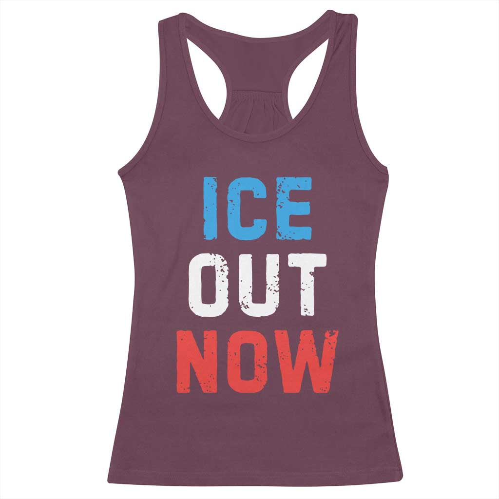 Ice Out Racerback Tank Top Minneapolis Resist ICE Immigration Rights Protest