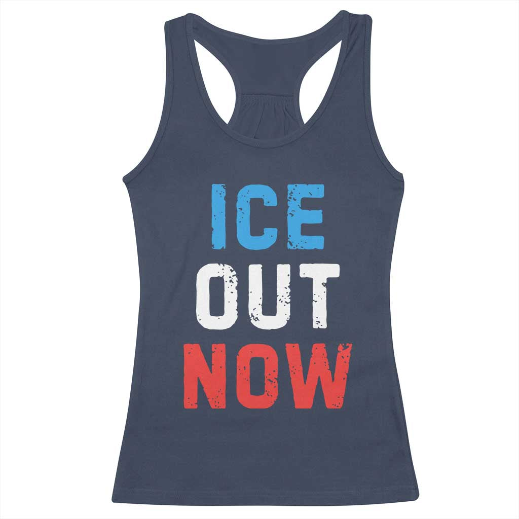 Ice Out Racerback Tank Top Minneapolis Resist ICE Immigration Rights Protest