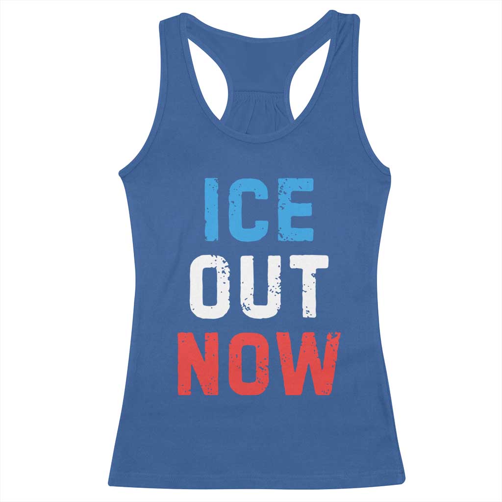 Ice Out Racerback Tank Top Minneapolis Resist ICE Immigration Rights Protest