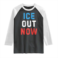 Ice Out Raglan Shirt Minneapolis Resist ICE Immigration Rights Protest