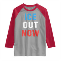 Ice Out Raglan Shirt Minneapolis Resist ICE Immigration Rights Protest