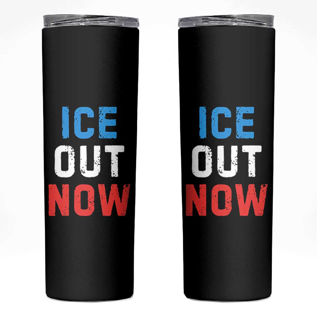 Ice Out Skinny Tumbler Minneapolis Resist ICE Immigration Rights Protest