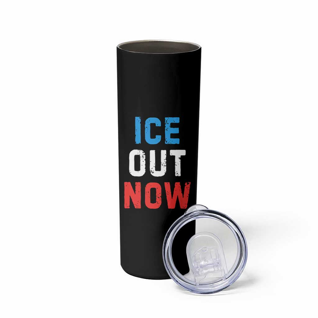 Ice Out Skinny Tumbler Minneapolis Resist ICE Immigration Rights Protest