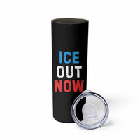 Ice Out Skinny Tumbler Minneapolis Resist ICE Immigration Rights Protest