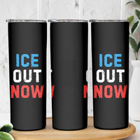 Ice Out Skinny Tumbler Minneapolis Resist ICE Immigration Rights Protest