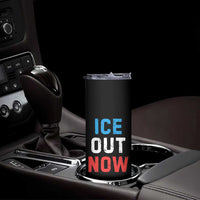 Ice Out Skinny Tumbler Minneapolis Resist ICE Immigration Rights Protest