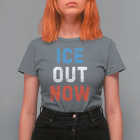 Ice Out T Shirt For Women Minneapolis Resist ICE Immigration Rights Protest