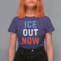 Ice Out T Shirt For Women Minneapolis Resist ICE Immigration Rights Protest