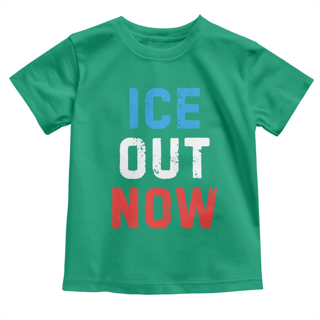 Ice Out Toddler T Shirt Minneapolis Resist ICE Immigration Rights Protest