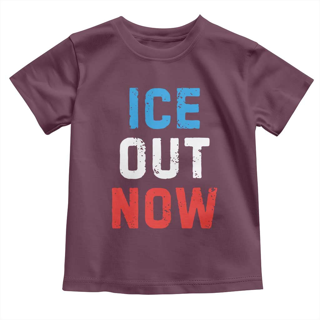 Ice Out Toddler T Shirt Minneapolis Resist ICE Immigration Rights Protest