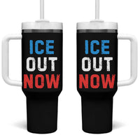 Ice Out Tumbler With Handle Minneapolis Resist ICE Immigration Rights Protest