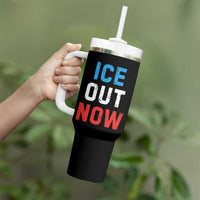 Ice Out Tumbler With Handle Minneapolis Resist ICE Immigration Rights Protest