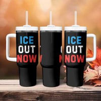 Ice Out Tumbler With Handle Minneapolis Resist ICE Immigration Rights Protest