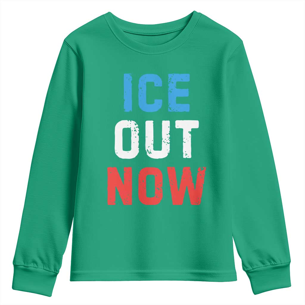 Ice Out Youth Sweatshirt Minneapolis Resist ICE Immigration Rights Protest